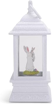 発光マンガンガラス Nesting Bunny 標準サイズ 蓋付きディッシュ Amazon.com: RAZ Imports 4216105 Bunny and Baby Animated Lighted