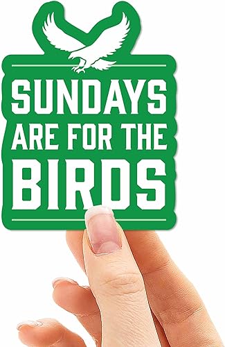 Miniatura 1 de Sundays are for the Birds Philadelphia Sticker for Hydroflask Water Bottle, Philly Football Laptop Decals