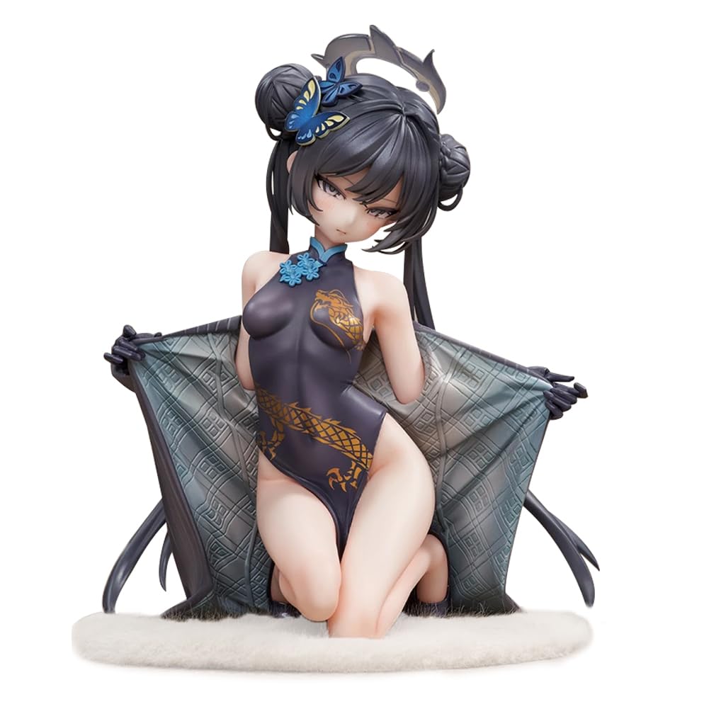 DEXSHUN Ryūge Kisak - Statua di anime Cheongsam Girl con accessori, 16 cm