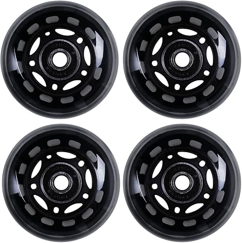 Miniatura 3 de AOWISH Ruedas de patines en línea de 2.520in, 85 A 4 unidades para principiantes y niños, rueda de repuesto con rodamientos ABEC-9 para patines en