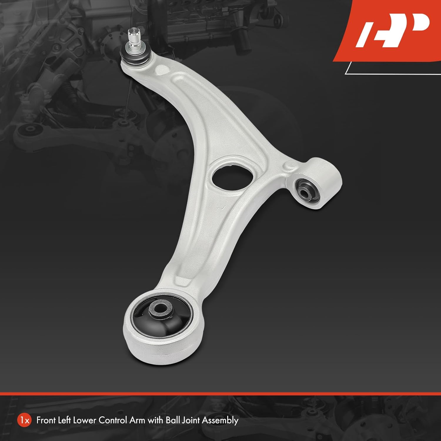 A-Premium Front Left Lower Control Arm, with Ball Joint & Bushing, Compatible with Hyundai Sonata 2011-2015, Azera 2015-2017 & Kia Optima 2011-2016