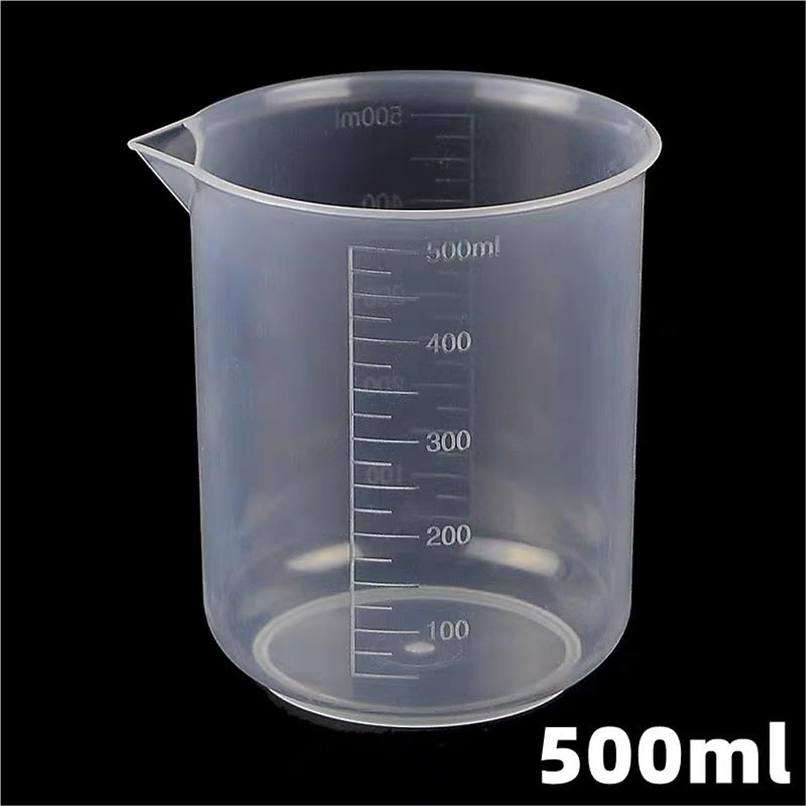 25 ml do 1000 ml przezroczysty plastikowy kubek do pomiaru płynów do laboratoryjnych przyrządów pomiarowych kuchni (250 ml, 3 szt.)