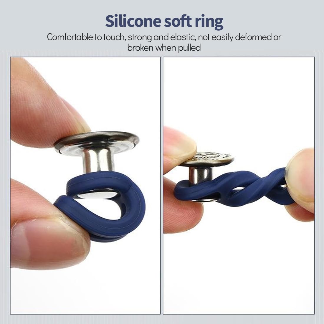 6 Piezas Extensor de Cintura con Botón, Botón Extensible para Pantalones y Vaqueros, Set de Expansores para Hombres y Mujeres, Ideal para Embarazo