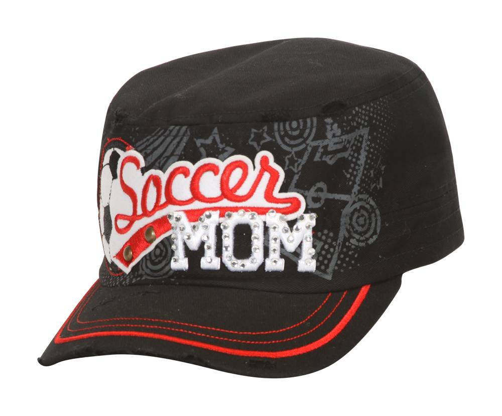 TopHeadwear Sports Mom Distressed Adjustable Cadet Cap