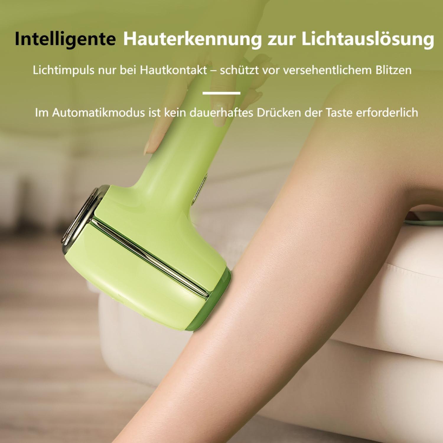 IPL Haarentfernungsgerät schmerzfrei für Damen (Beine, Gesicht, Bikini) | Eispunkt-Kühltechnologie für Arme und Achseln als perfekte Vorbereitung auf den Sommerurlaub