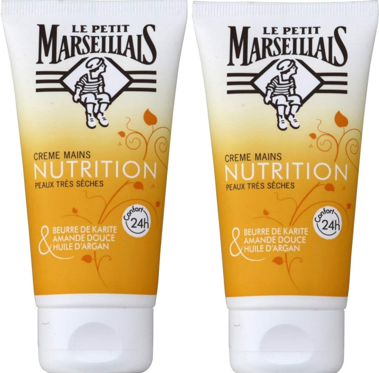 Le Petit Marseillais Nourishing Hand Cream for Very Dry Skin 75 ml Tube Pack of 2