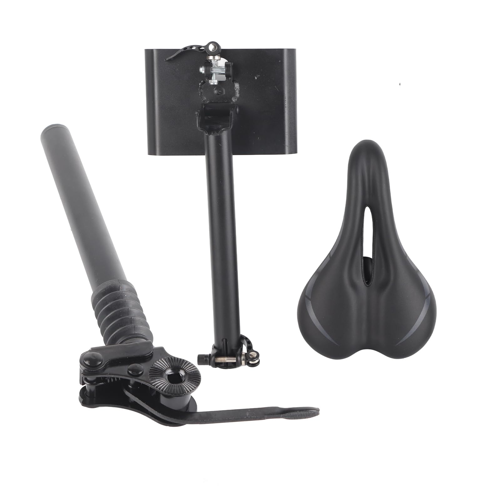 Dpofirs Sella per Sedile Regolabile, Sella per Scooter Elettrico Pieghevole in Altezza Regolabile con Imbottitura in Schiuma per Assorbimento degli Urti per Monopattino Elettrico F20 F25 F30 F40