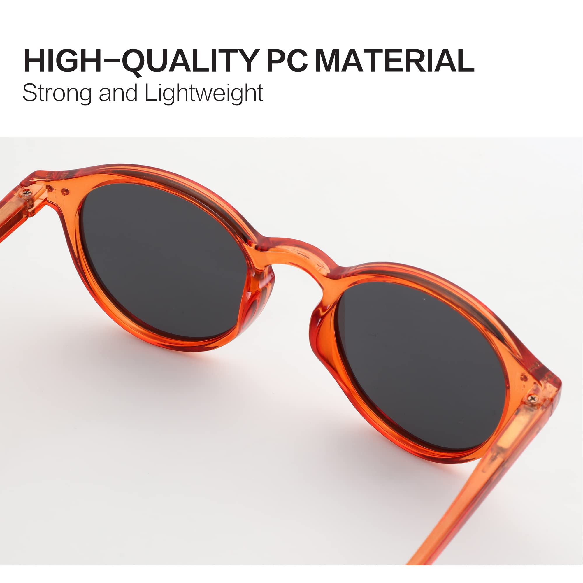 ZENOTTIC Occhiali da Sole Polarizzati Retrò Classici Rotondi Vintage Occhiali da Sole UV400 Montatura da Uomo e Donna