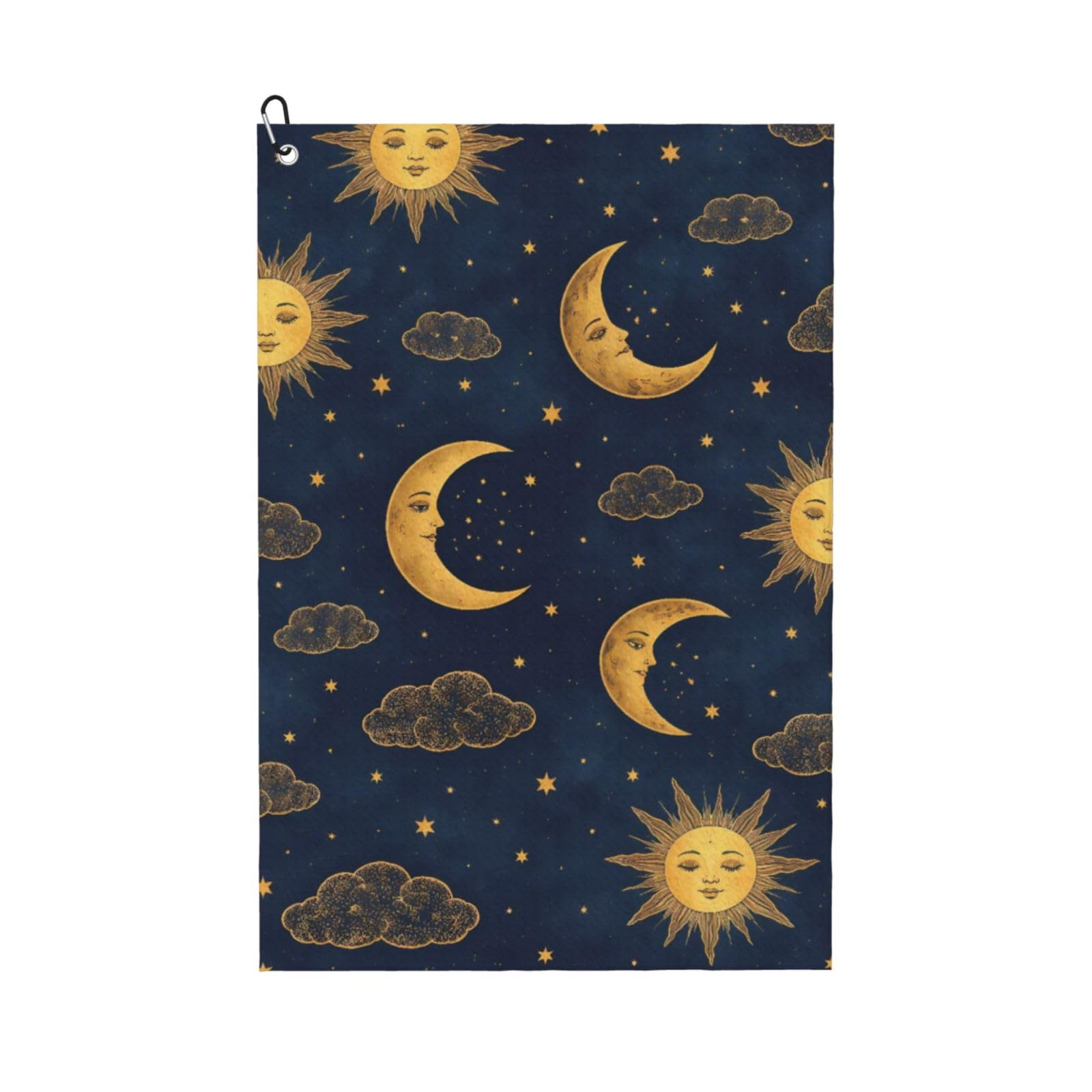 BSDFGSDD Sun Moon Boho Astrolog Golf Towel 24 x 16 inches