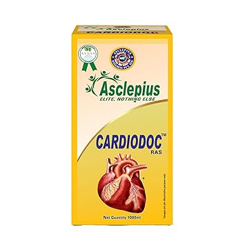 Asclepius Cardiodoc Ras Supports Heart Health, Promotes Circulation & Manages Blood Pressure, Ayurvedic Blend with Heart-Healthy Antioxidants- 1000ml