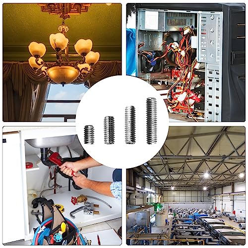 BGTXINGI 400pcs M2,5 x 4/6/8/10 mm A2–70 Edelstahl Cup Point Gewindestift Set Allen Kopf Innensechskant Schraube Sortiment Kit (DIN 916 & GB80)