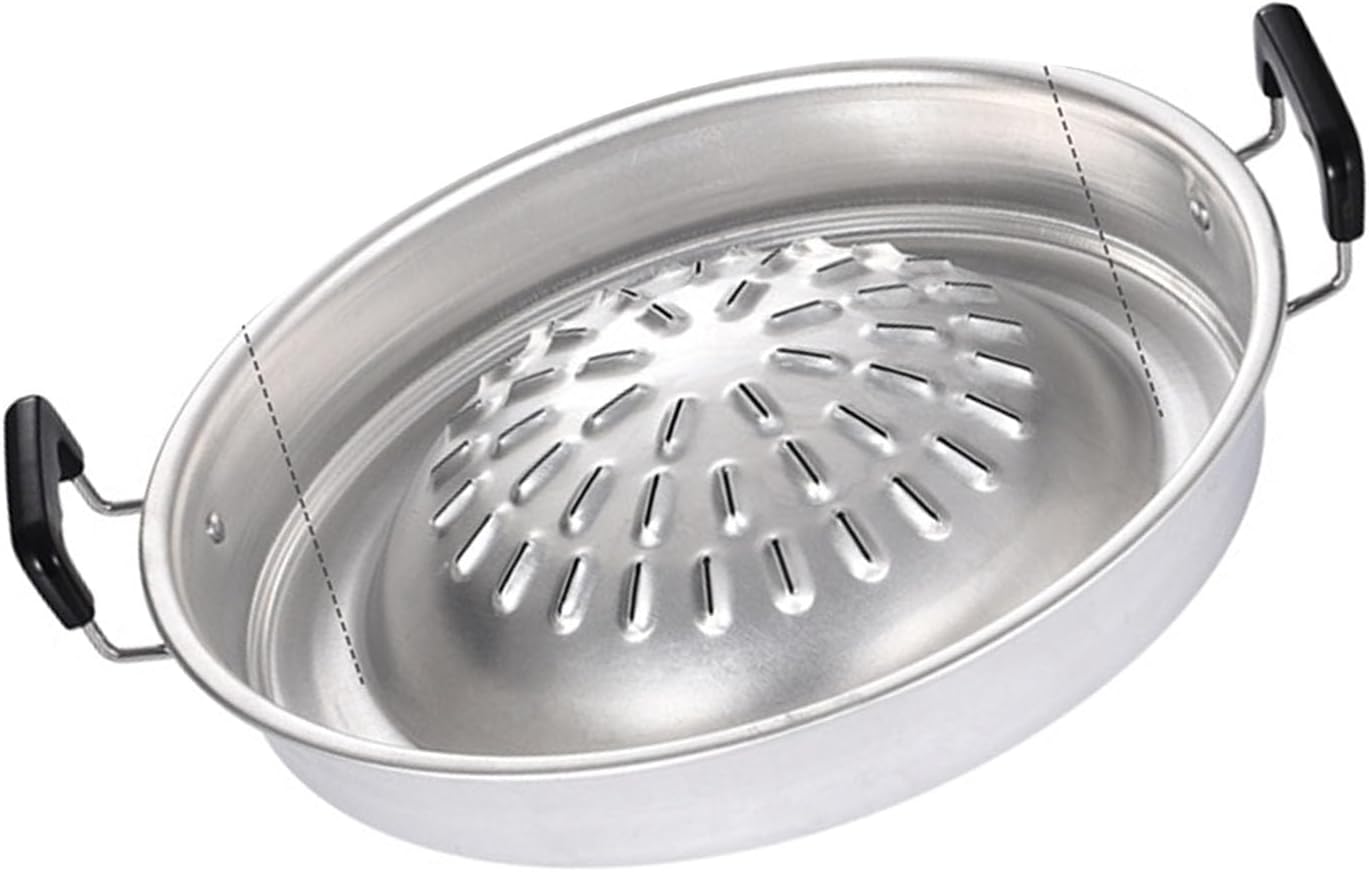 Haofy Aluminum Steak Grill Charcoal Pan, Traditional Thai Flavor, Dual Purpose Cooking, 180x78cm
