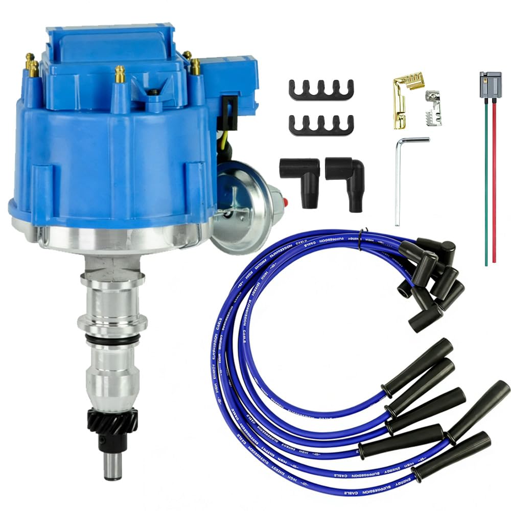 Photo 1 of HEI Distributor 65K Coil with Spark Plug Wires Replacement