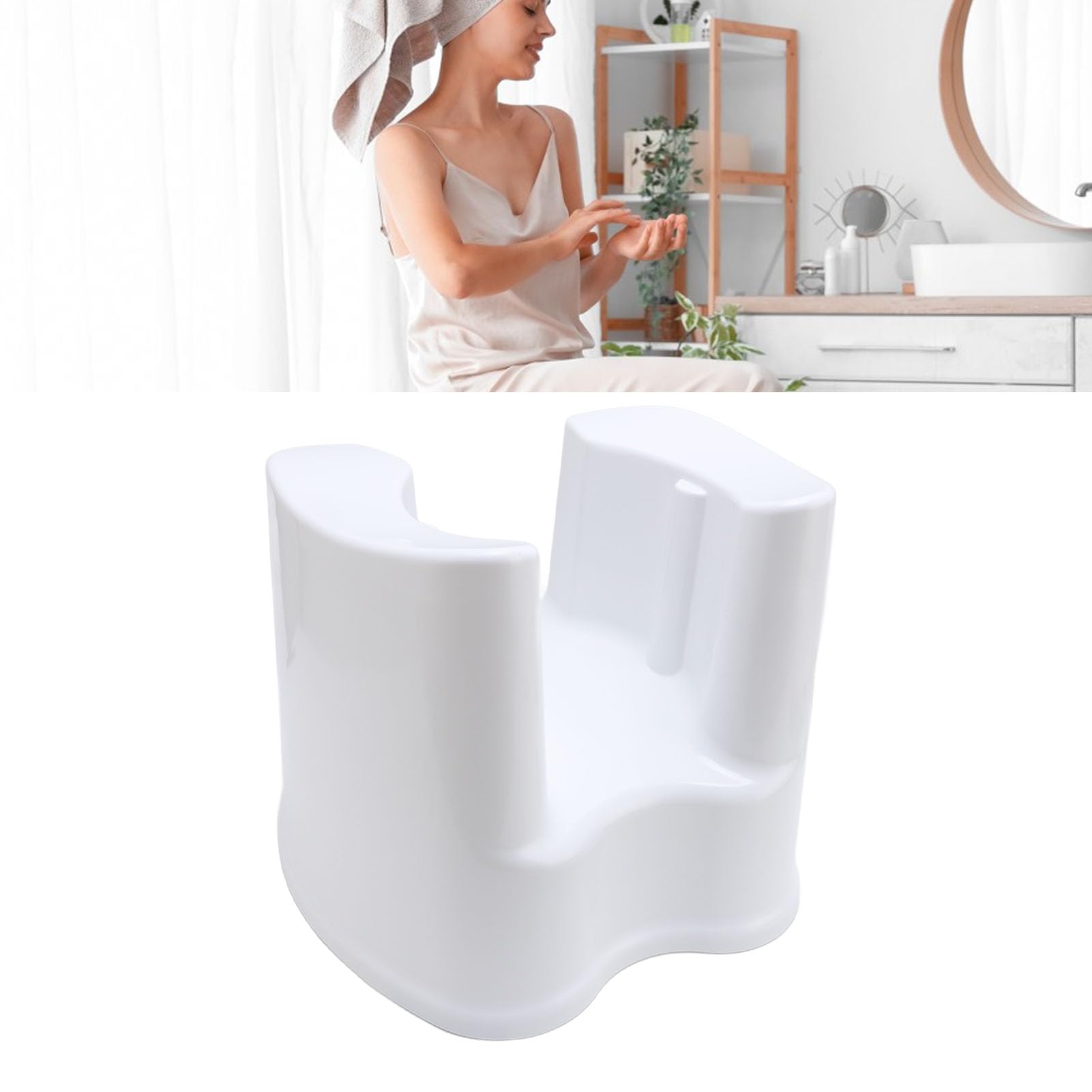 Sedia Doccia, Panca Bagno Antiscivolo Impermeabile in Plastica Ispessita con Carico Elevato, per la Sicurezza degli Adulti Anziani del Bagno