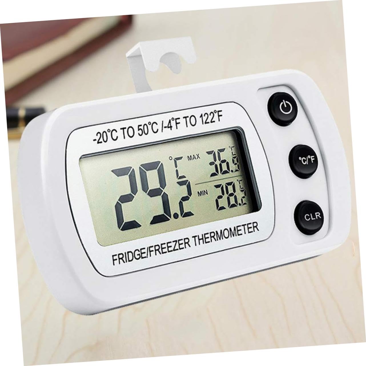 Amosfun 6 Piezas monitor de temperatura inalámbrico alarma refrigerador congelador digital frigorifico y congelador termometro para frigorifico sensor de temperatura termómetro congelador