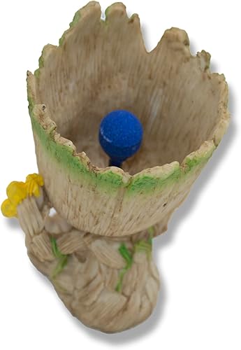 Miniatura 3 de TEEMO Decoraciones de burbujas de aire para pecera, bomba de aire de resina para pecera, con piedra de burbujeador de aire