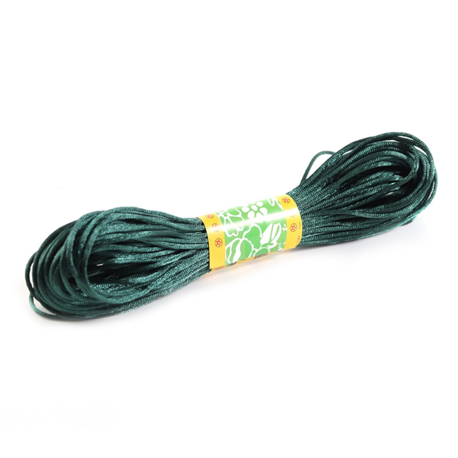 Nylon Cord Thread 10Pieces Nylon Black Rattail Satin Chinese Knotting Silk Macrame Cord Beading Braided Shamballa String Thread for Making Bracelet, Necklace, Chinese Knot(Ginger,1.5mm 20m)