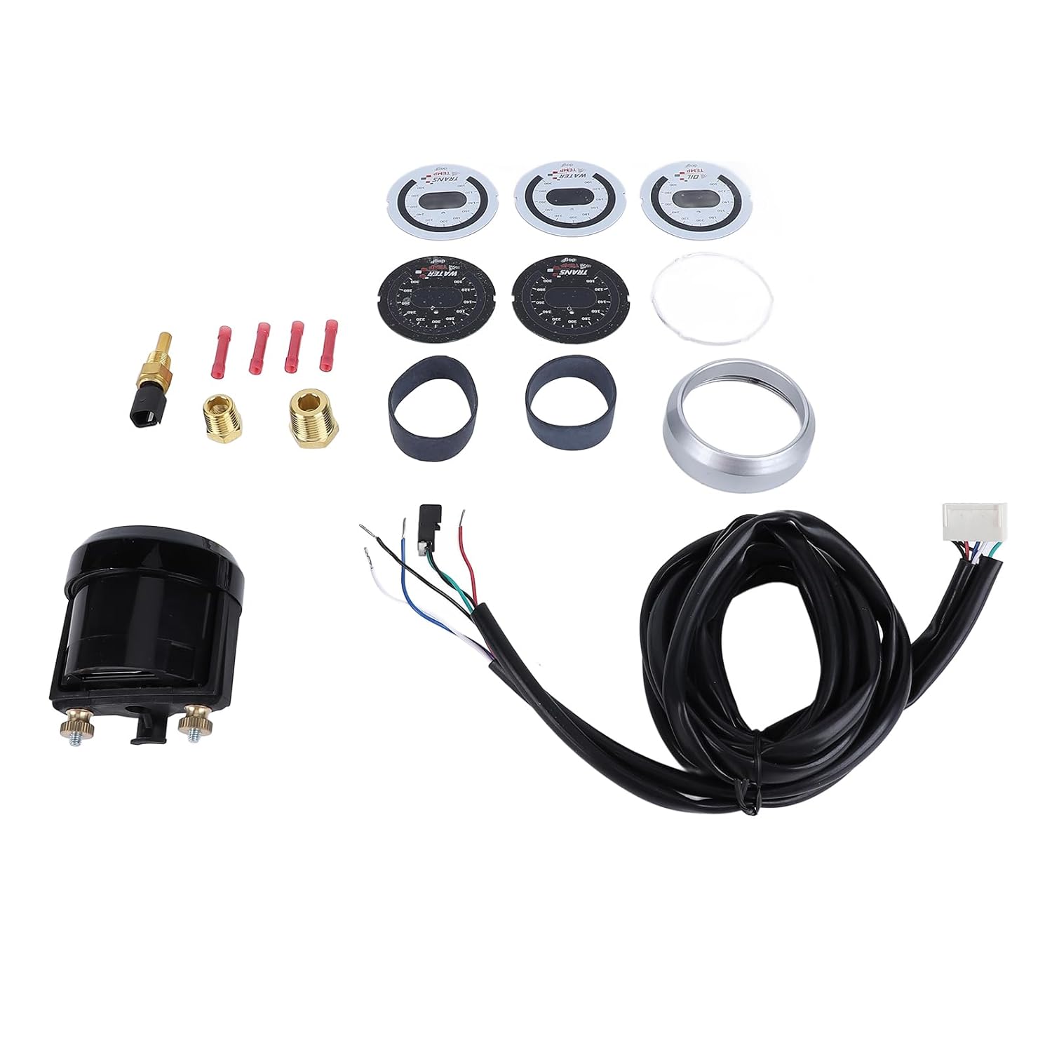 Oil Transmission Water Temperature Gauge Digital 100 to 300℉ Easy to Read Universal Fit 30 4402 for Cars Accurate Temperature Oil Temperature GaugeTrans Temperature GaugeWater