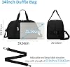Small Mini Travel Bag Sports Bag 18L Small Duffel Bag XS School Sports Bag Weekender Fitness Bag 35 x 20 x 25 cm Black