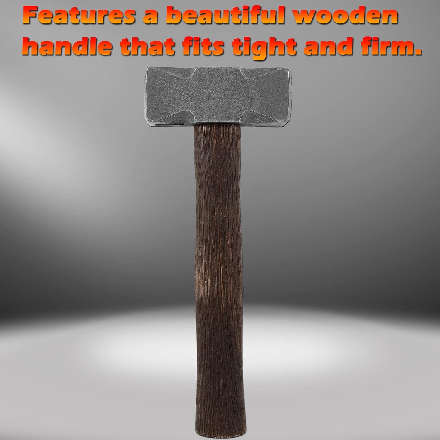 2.2LB Forging Square Hammer with Double Faces Perfect for Farrier Bladesmithing Blacksmith Anvil Knife