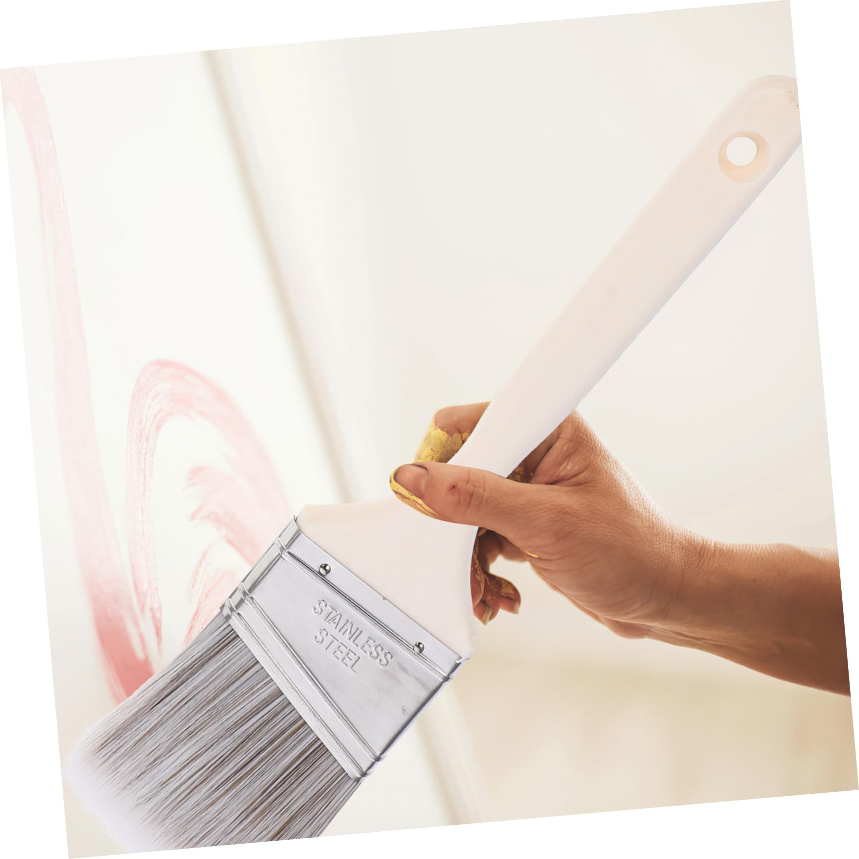 15 Piezas Brochas de Pintura Reutilizables con Mango de Madera Portátiles y Versátiles para Paredes y Detalles Hogar con Fibras Suaves para Acabado Uniforme y Precisión