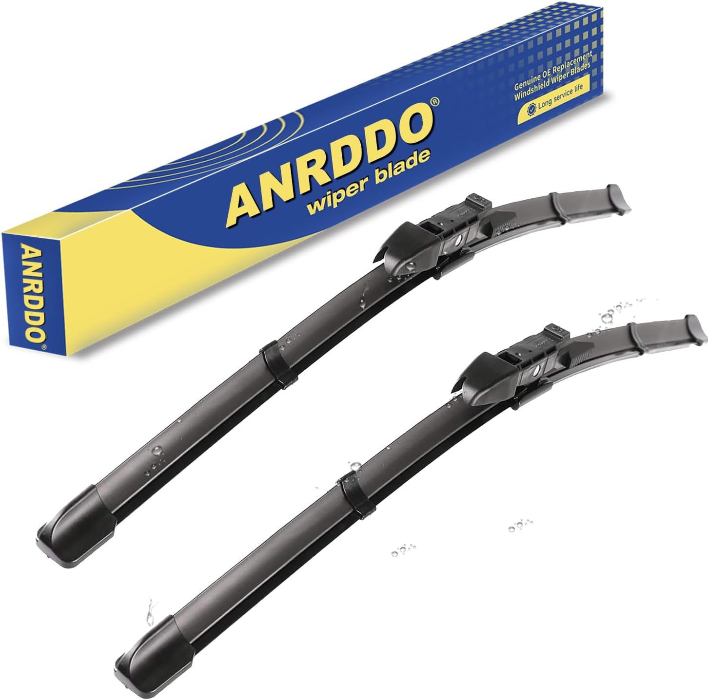 ANRDDO Windshield Wiper Blades Front Window Fit For 2004-2010 BMW 5-Series 6-Series E60 E61 E63 E64 24"/23" (Set of 2)