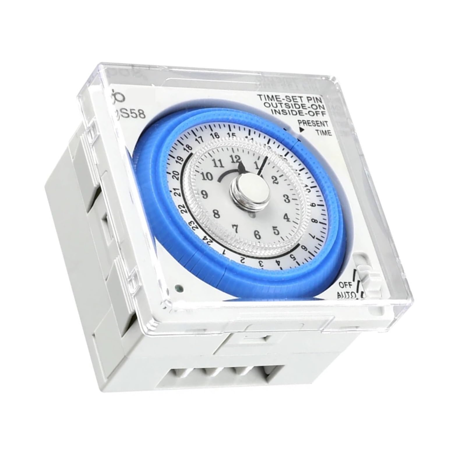 Mini Interruptor de Temporizador mecánico, Temporizador mecánico con 96 Veces de Encendido/Apagado por día Unidad de configuración mínima 15 Minutos (Size : 110v)