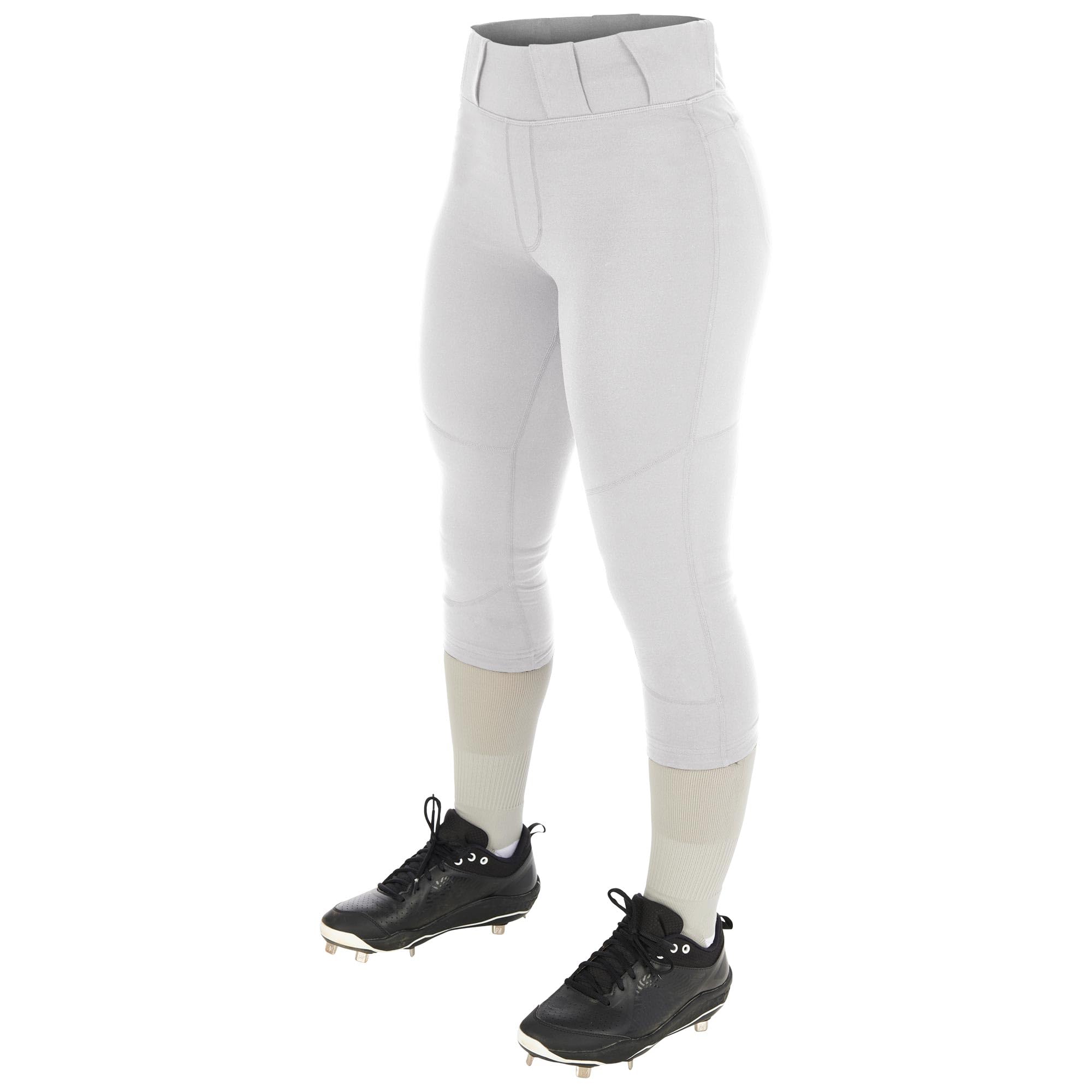 CHAMPRO Women's Standard Zen Fastpitch Softball Pants, White