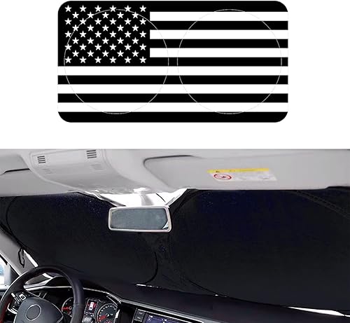 Parasol para parabrisas de automóvil con bolsa de almacenamiento, parasol plegable para parabrisas de la mayoría de automóviles, SUV, camiones,