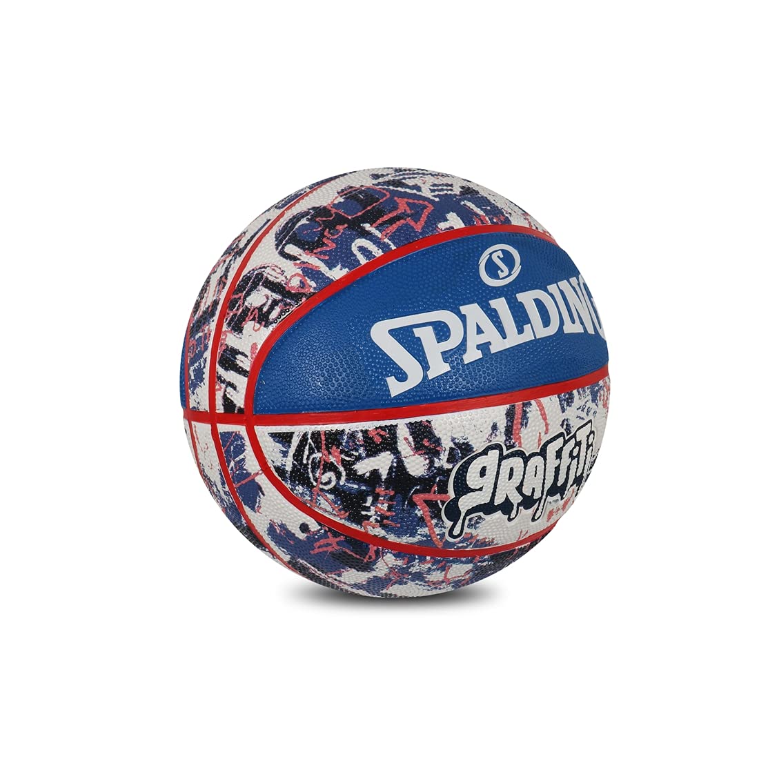 Spalding Graffiti Rubber Basketball Official Full Size 7 (Blue-Red)