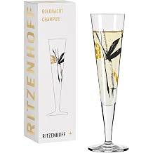Ritzenhoff GOLDNACHT Champagne Glass #22 by Andrea Arnolt, Crystal Glass, 205 ml, in Gift Box, 1071022