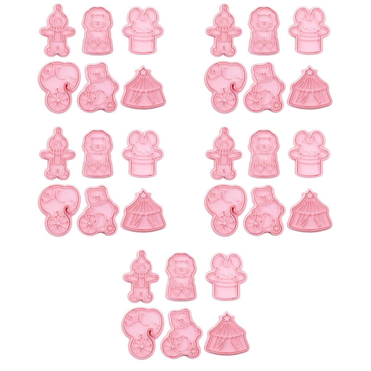 ABOOFAN 30 Pièces moule à biscuits à biscuits pour la cuisson pochoirs pour enfants des biscuits craquelins animaux emporte-pièces de en plastique coupe-biscuits Halloween