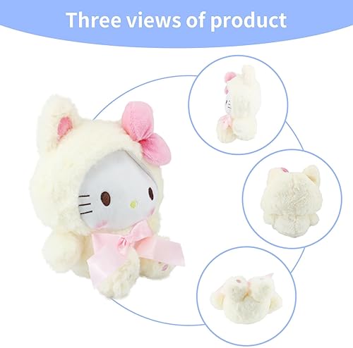 Miniatura 3 de Juguetes de peluche Kawaii de Hello Kitty, lindos juguetes de Hello Kitty, juguetes suaves de anime para niñas y niñas (B)