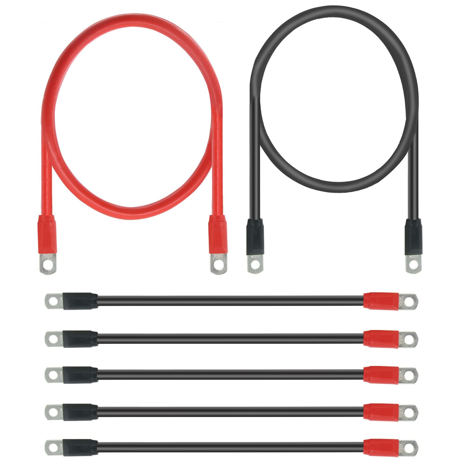 Golf Cart Battery Cable Set 4 Gauge, for EZGo TXT or Club Car DS 36V