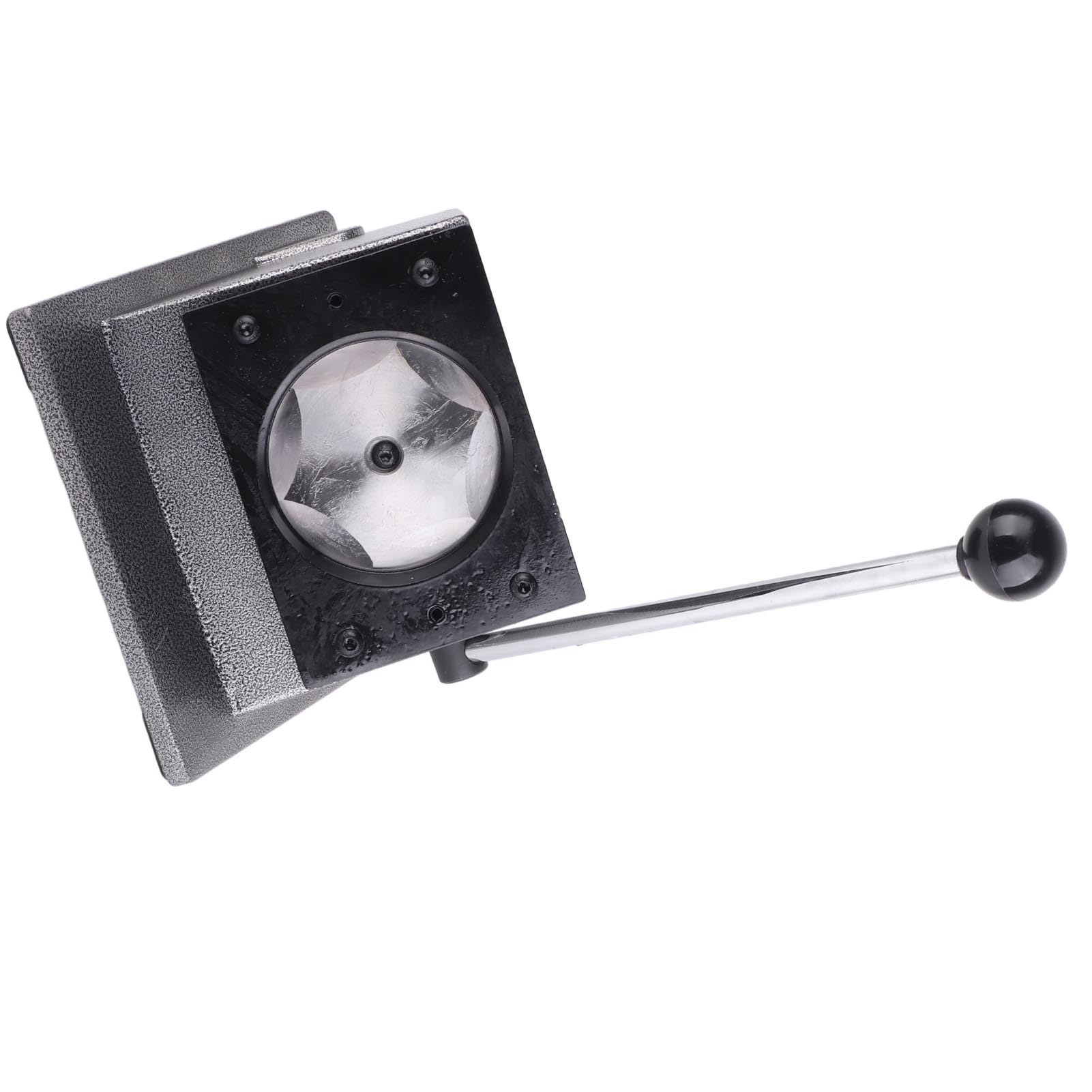 Jiawu Cortador Redondo de Acero Inoxidable para Hacer Insignias, Troquelador Gráfico para Tarjetas de PVC de Cuero de Papel, Herramienta de Perforación Circular de 1,5 Pulgadas, de Brazo Largo de