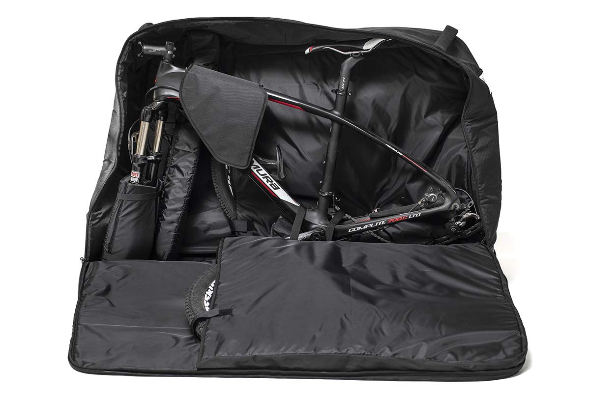 Housse De Voyage pour Vélo ROLLBag Pro Plus De Buds-Sports - Spécial Avion - Solidité Et Résistance Maximales - roulettes Déportées, Fond Rigide, Poignées Ergonomiques, Nombreux Accessoires…
