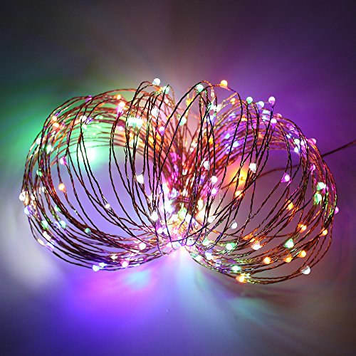 Erchen Dual-Color Led String Lights, 66 Ft 200 Leds Plug In Copper Wire 8 Modes Dimmable Fairy Lights With Remote Timer For Indoor Outdoor Christmas (Multicolor/Warm White) #TOP4
