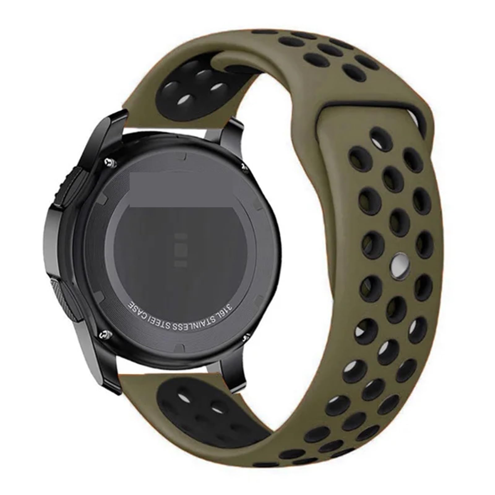 Correa de reloj de 20 mm compatible con Galaxy Watch Active 2 de silicona 7