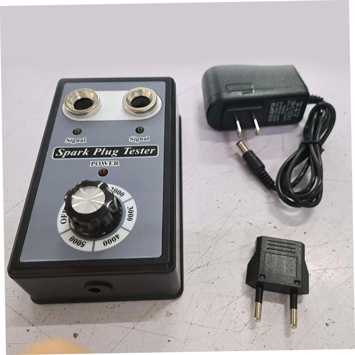 Gatuida Comprobador de Bujías Probador de Chispa Dos Orificios Detector de Diagnóstico para Sistema de Encendido Prueba de Bobina de Encendido