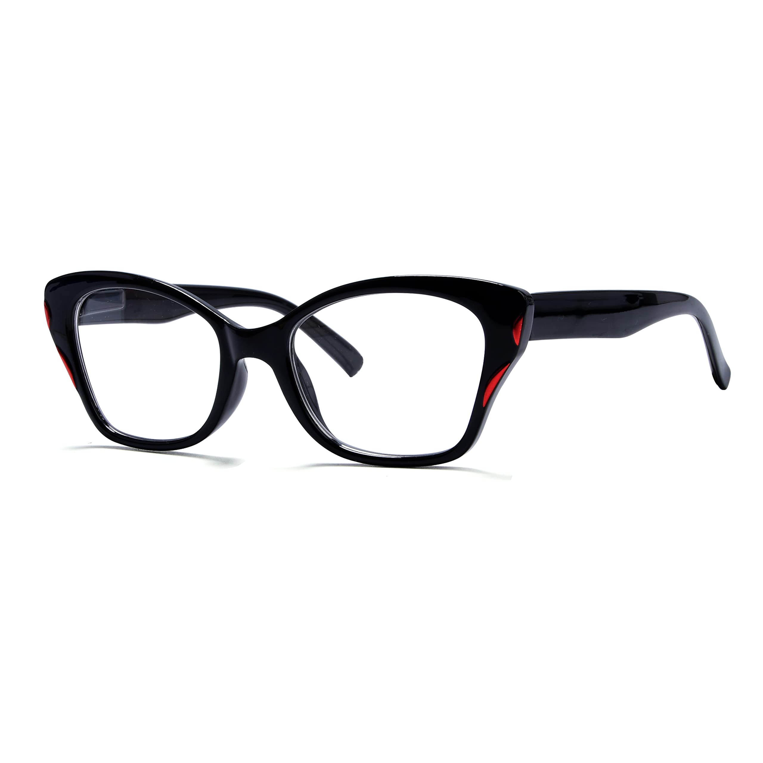 Eyekepper Reading Glasses for Women Cateye Ladies Readers - Black +0.50