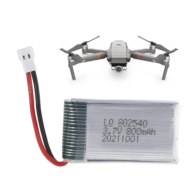 Foto 6 de 8 de KAHDGSS 3.7V 800mAh Batería 802540 Batería De Litio Recargable para Syma X5C X5C-1 X5SC X5SW M68 K60 HQ-905…