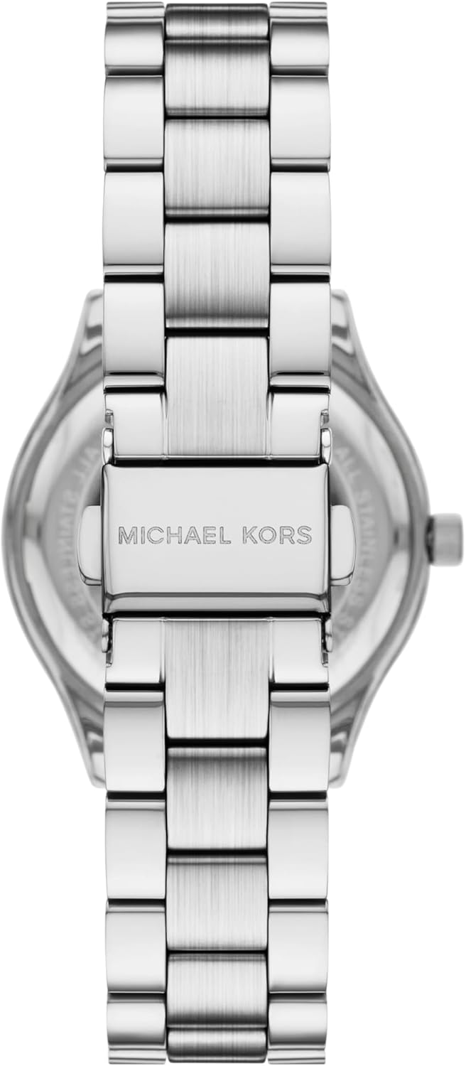 Michael Kors Women's Slim Runway Three-Hand Stainless Steel Bracelet Watch Gift Set (Model: MK7563SET) - Image 2