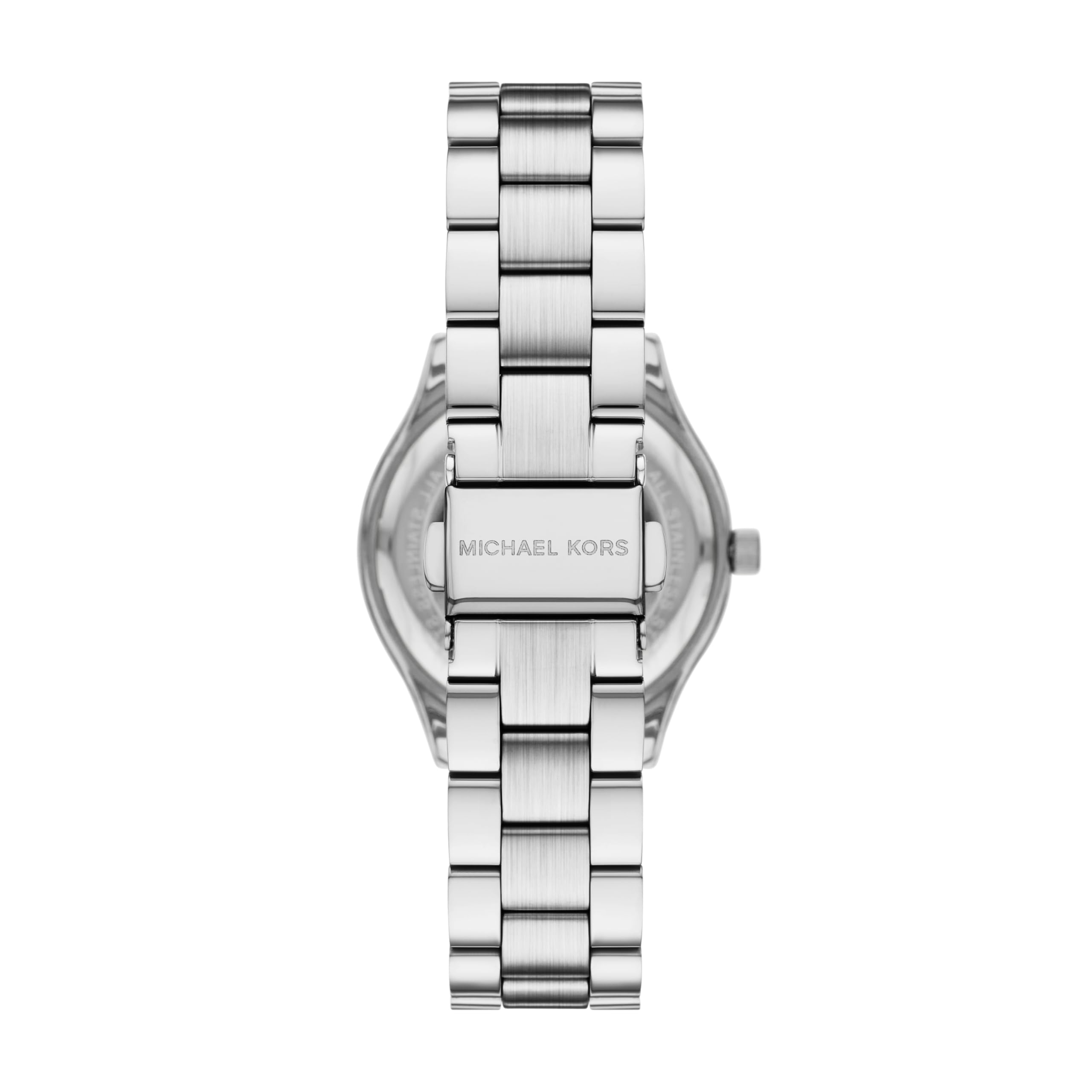 Michael Kors Women's Slim Runway Three-Hand Stainless Steel Bracelet Watch Gift Set (Model: MK7563SET)