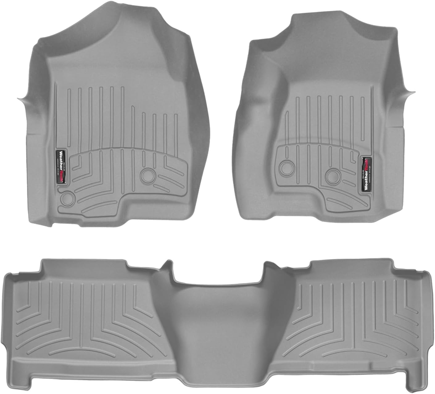 WeatherTech Custom Fit FloorLiners for Chevrolet Silverado, Escalade EXT, Avalanche - 1st & 2nd Row (460031-460612), Grey