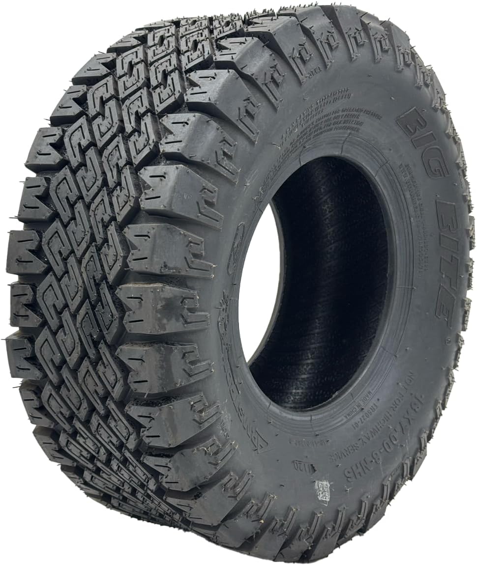 18x7.00-8 4Ply Big Bite Tire (Compatible with Hustler, Raptor 605261, and More)