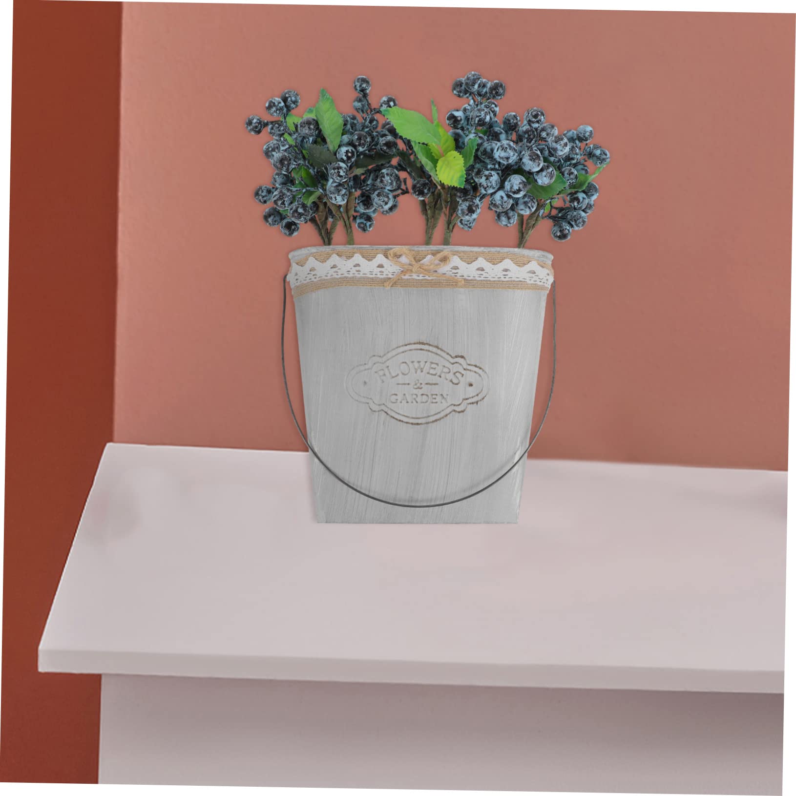 TOPBATHY 15 Pz Bacche Artificiali Rami Finti Bacca per la Disposizione dei Fiori Home Decor Decorazioni Natalizie Arredamento Ornamento Materiale per composizioni Floreali Gambo di Mirtillo