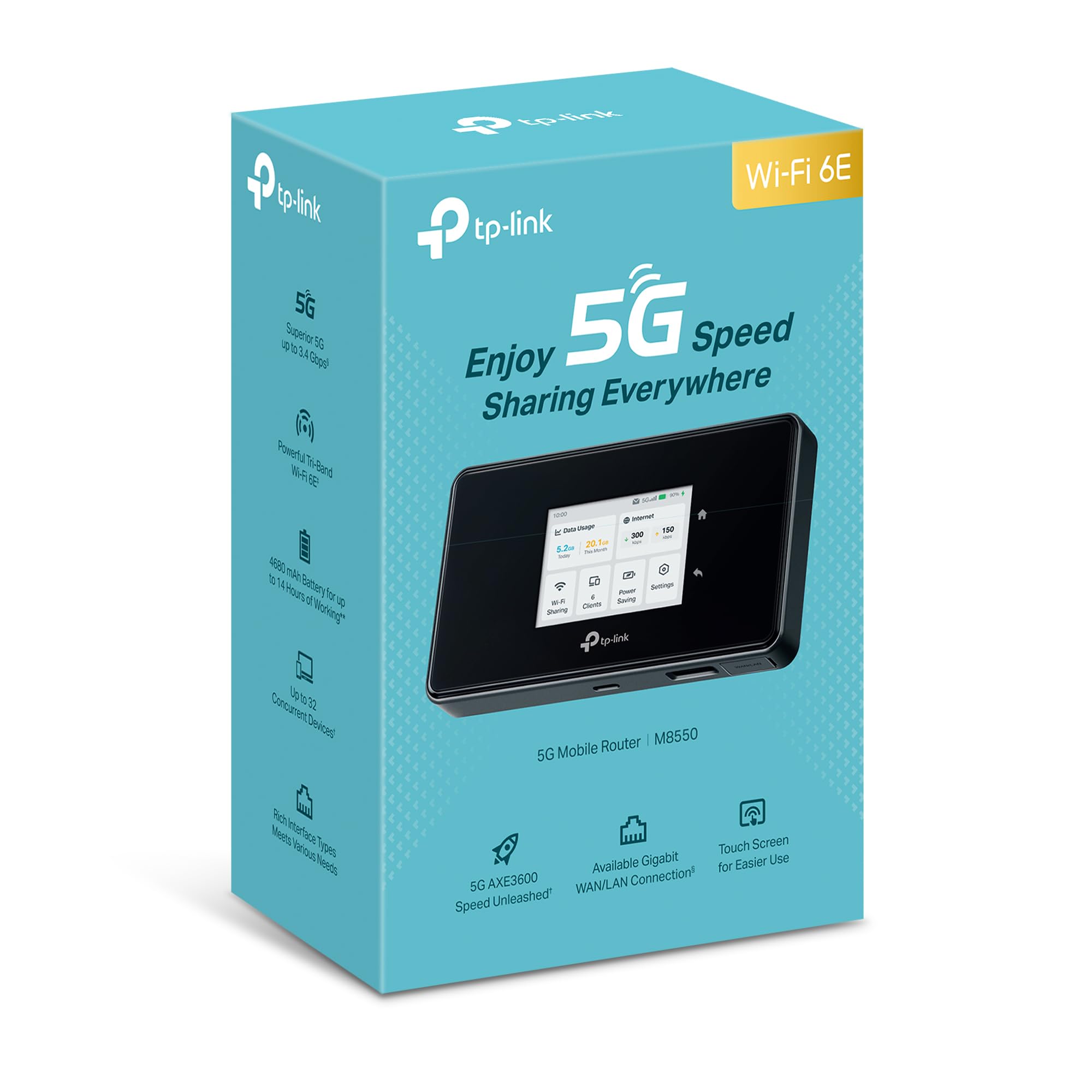 TP-Link M8550 5G LTE Mobiler WLAN Router