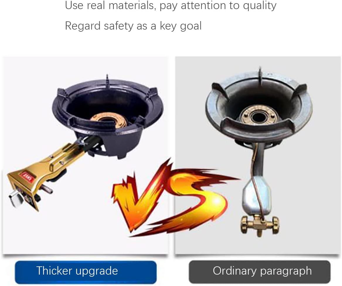 Gas Hob Electronic Ignition Gas Stove with Removable Furnace corecommercial Medium and high Pressure liquefied Petroleum Gas Gas Stove for Frying Energy-Saving Household Single Stove