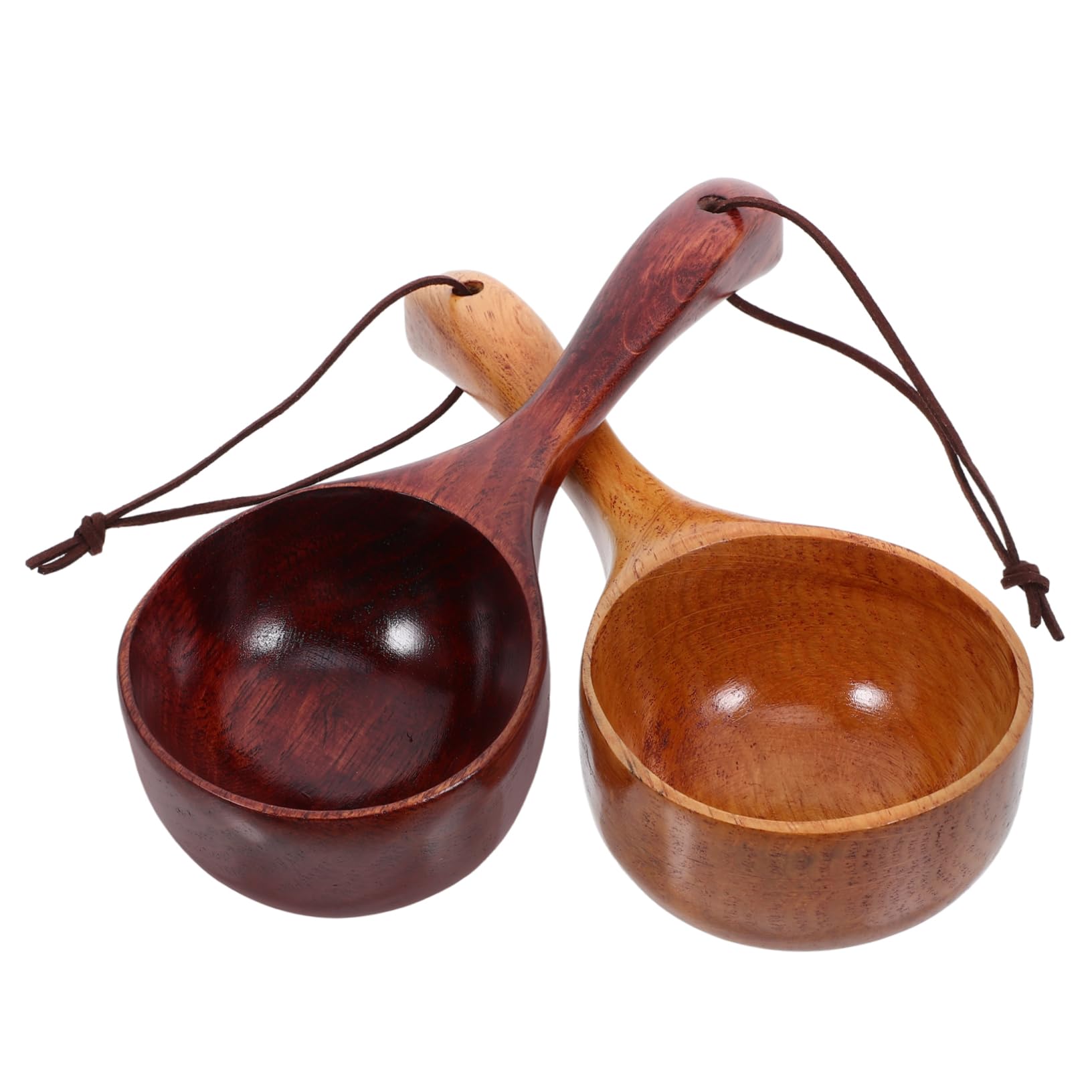 Alipis Lot De 4 Louches À Soupe En Bois Pour Riz Portables Et Robustes Pour 2 Pièces X 4