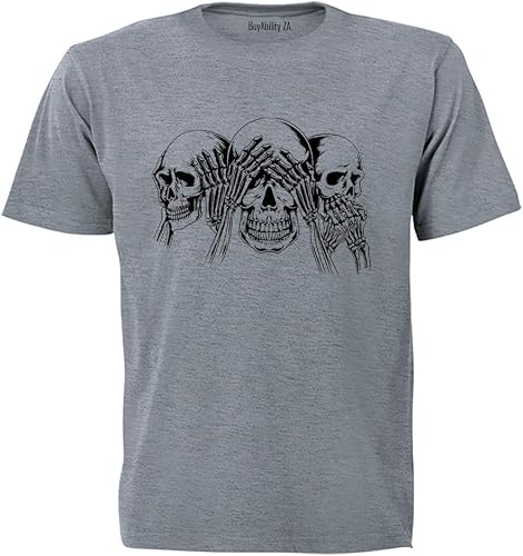 Unisex Skeleton - No Evil - Adults - T-Shirt